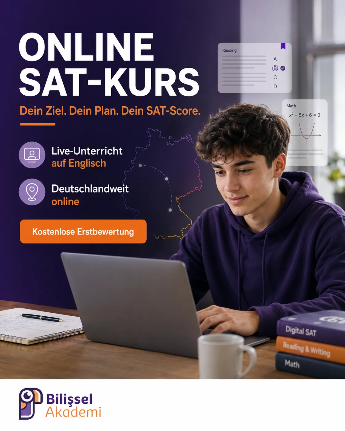 Online SAT-Kurs in Deutschland – Digital SAT erfolgreich meistern